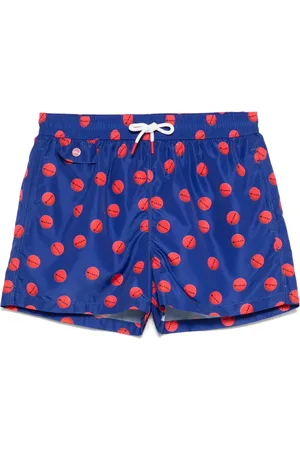 Kiton Logo-print swim shorts