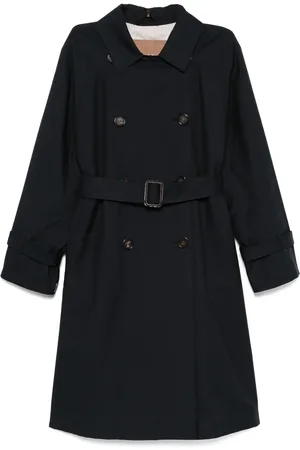 Max Mara Gabardine-weave trench coat
