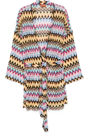 Missoni Belted lamé cover-up