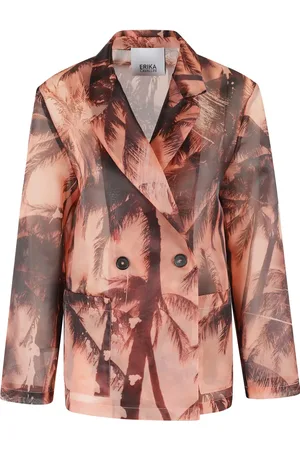 ERIKA CAVALLINI Palm tree-print blazer