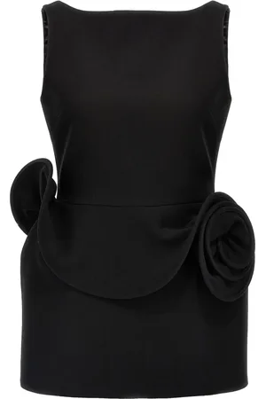 MAGDA BUTRYM Floral-appliqué sheath mini dress