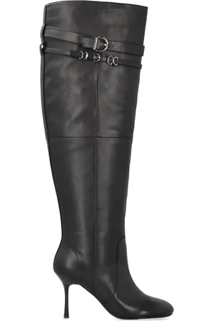Pinko Leather knee-length boots