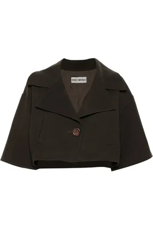 Issey Miyake 1990s wool cropped jacket