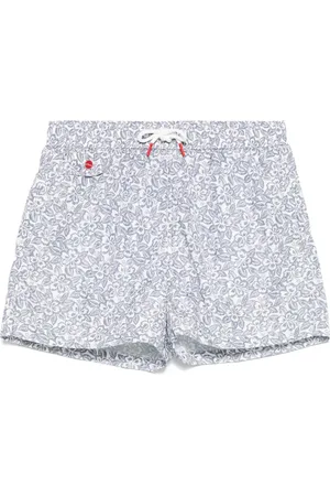 Kiton Floral-print swim shorts