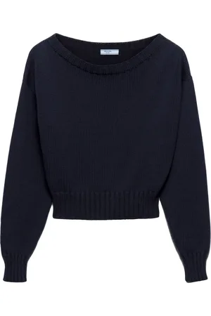 Prada Cotton boat-neck sweater