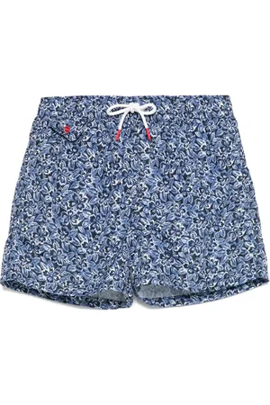 Kiton Floral-print swim shorts