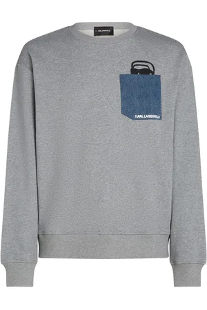 Karl Lagerfeld Ikon denim-pocket sweatshirt