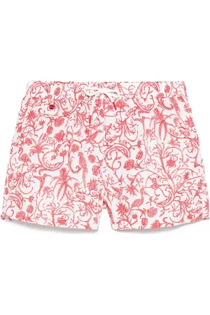 Kiton Floral-print swim shorts