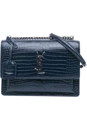 Saint Laurent 2017 Medium Croc Embossed Monogram Sunset Bag crossbody bag
