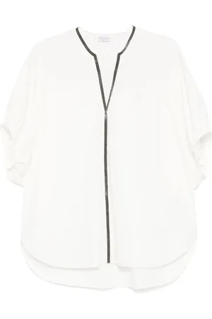 Brunello Cucinelli Monili-chain blouse