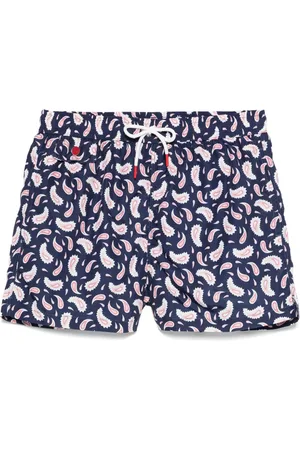 Kiton Paisley-print swim shorts