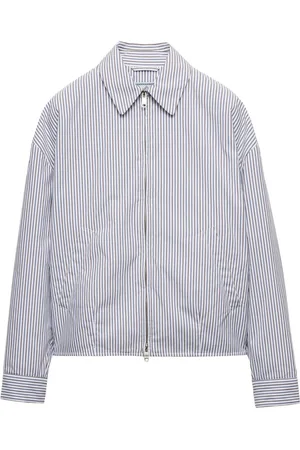 Prada Striped poplin blouson jacket