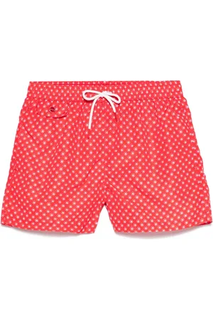 Kiton Patterned-print swim shorts