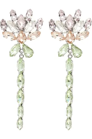 Simone Rocha Floral crystal drop earrings