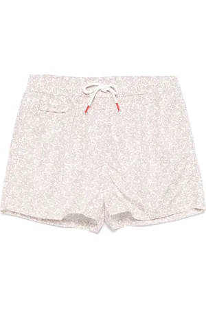 Kiton Floral-print swim shorts