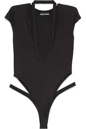 DAVID KOMA Cut-out U-neck swimsuit