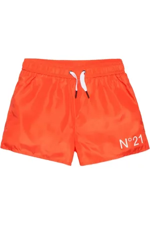 Nº21 Logo-print swim shorts