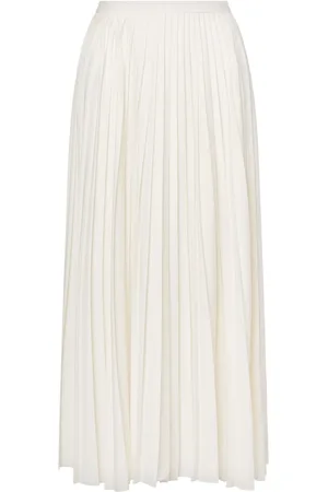 Serafini Pleated midi skirt