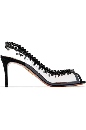 Aquazzura 75mm Temptation Crystal pumps