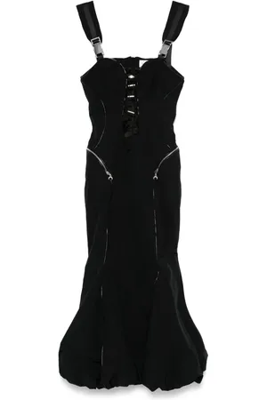 Marine Serre Crinkled maxi dress