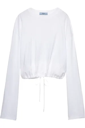 Prada Long-sleeved jersey T-shirt