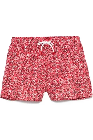 Kiton Floral-print swim shorts