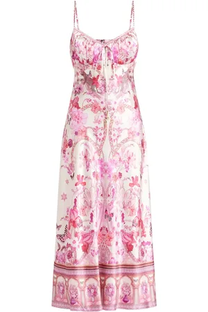 Camilla The Botanical Novella Gathered Bodice Bias dress