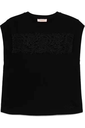 Twin-Set Floral-appliqué T-shirt