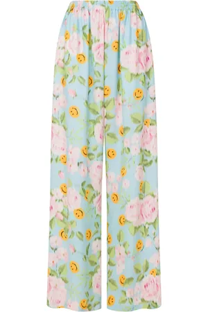 Moschino Floral-print palazzo pants