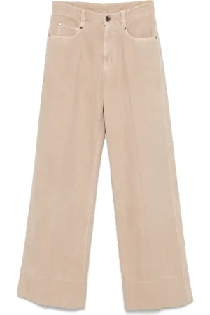 Brunello Cucinelli Pressed-crease wide-leg trousers