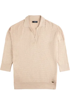 FAY Cable-knit polo shirt