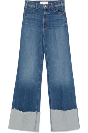 Mother The Hustler Roller Heel Cuff Fray jeans