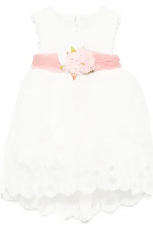 Abel & Lula Embroidered tulle dress