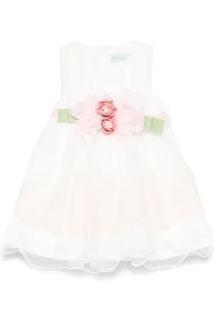 Abel & Lula Embroidered tulle dress