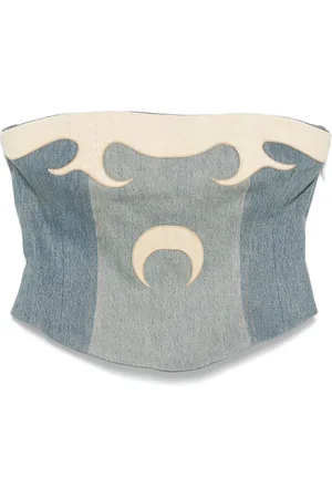 Marine Serre Regenerated denim top
