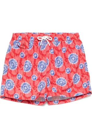 Kiton Paisley-print swim shorts