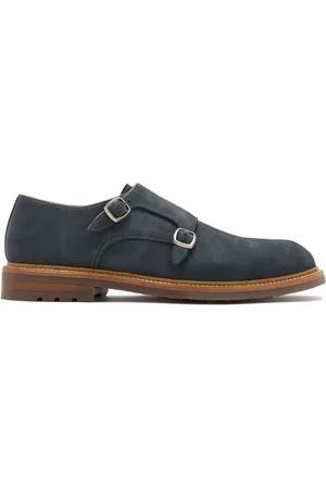 Magnanni Suede monk shoes