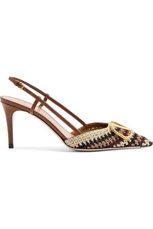 VALENTINO GARAVANI 80mm VLogo Signature slingback pumps
