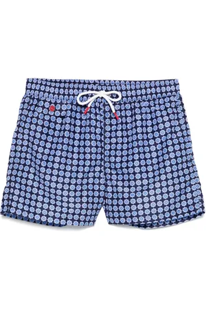 Kiton Floral-print swim shorts