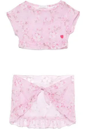 MONNALISA Floral-print cover-up set