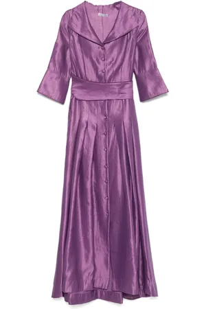 Baruni Metallic-effect maxi dress