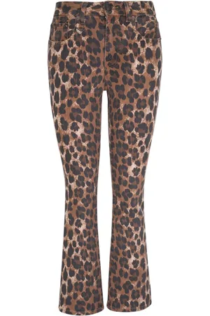 R13 Leopard-print jeans
