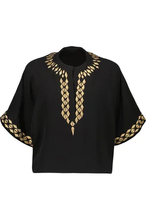 YVES SALOMON Embroidered silk blouse