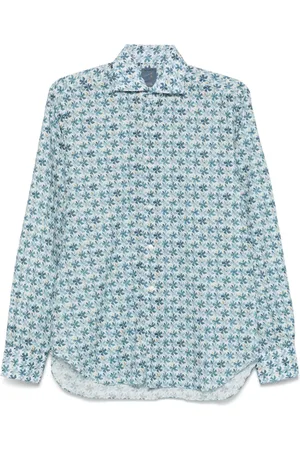 BARBA Floral-print shirt