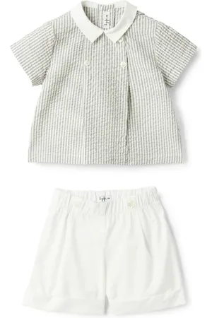 Il gufo Striped short set