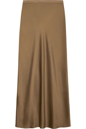 ANINE BING Bar silk midi skirt