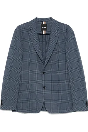 HUGO BOSS Prince-of-Wales-check blazer