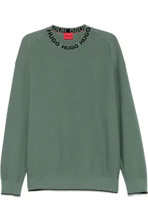 HUGO BOSS Logo-collar sweater