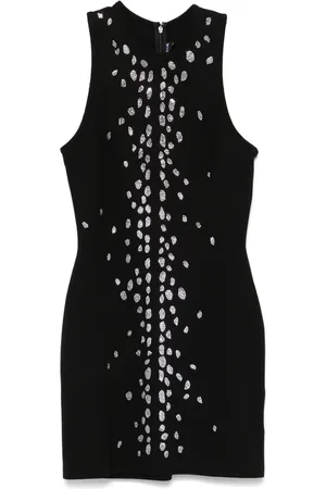 DAVID KOMA Crystal-embellished mini dress