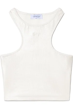 OFF-WHITE Ribbed crop top